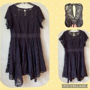 Size 2 Torrid Black Lace Dress